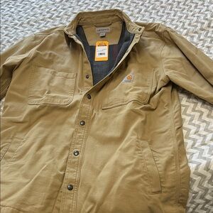 Carhartt Men's Khaki Shirt Jacket